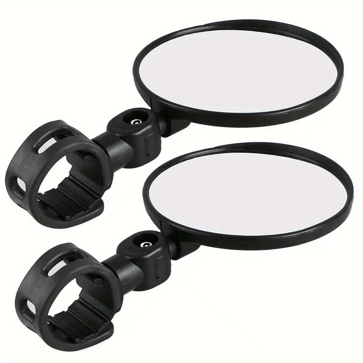 2pcs 360 Rotatable Bike Mirror for Mountain & Road Bikes Safety Visibility