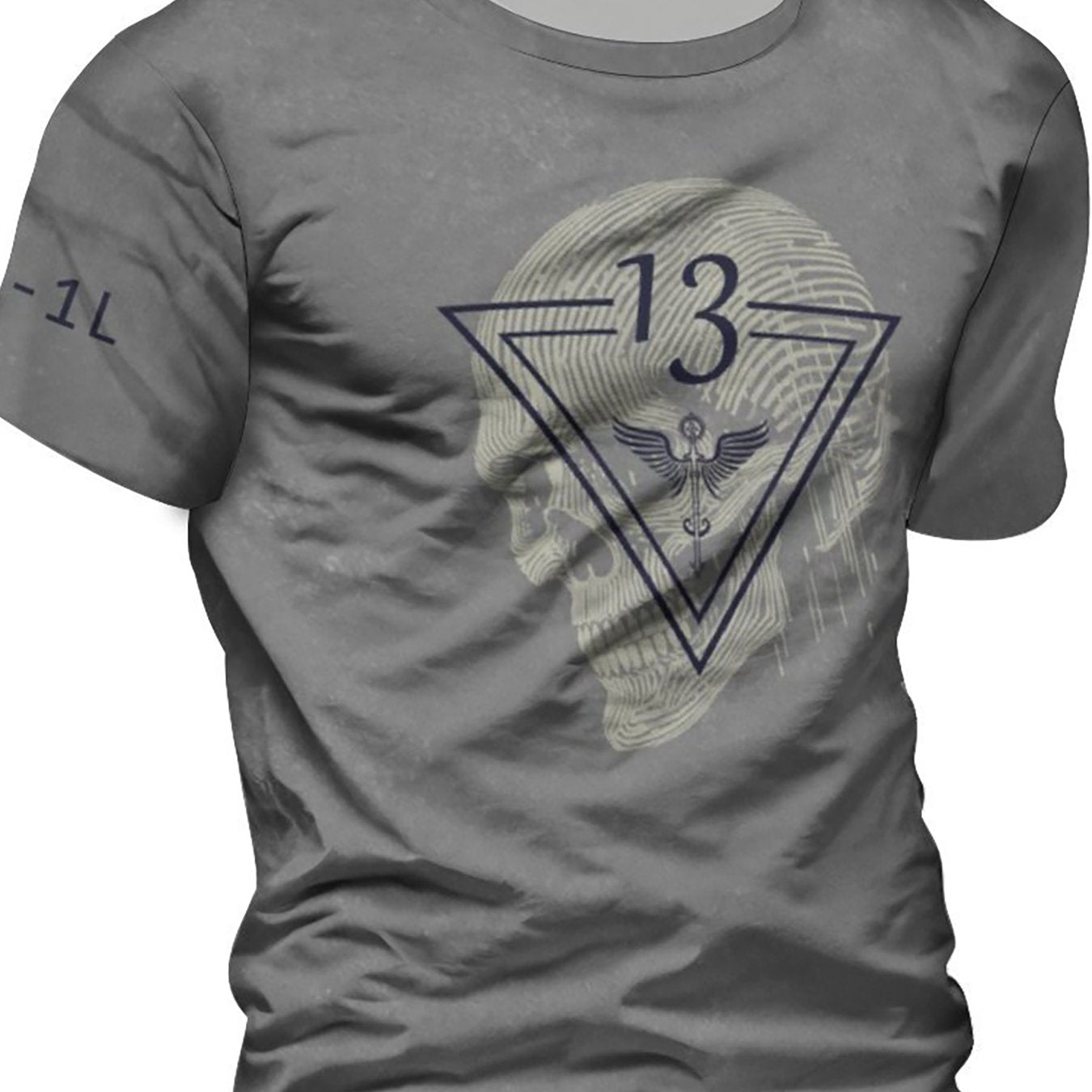 Skull 3D Digital Pattern Print Men's Graphic T shirt Short Sleeve Pullover Tops
