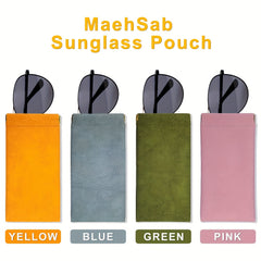 Soft Squeeze Eyeglasses Case PU Leather Glasses Pouch Travel Glasses Case