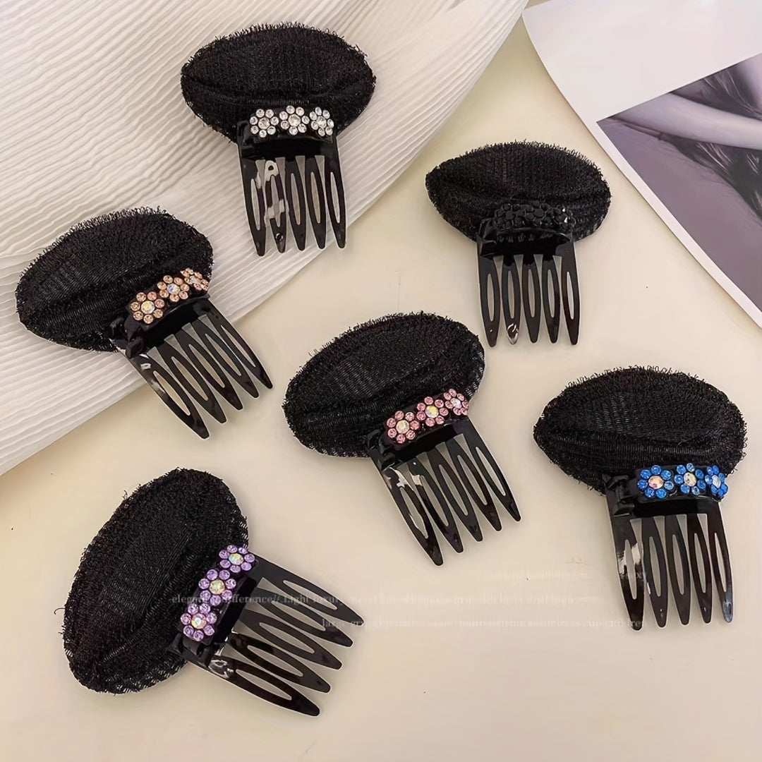 Women's Hair Comb with Cushion for Bangs Styling
