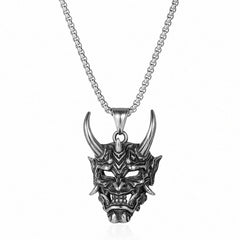 Men's Halloween Ghost Mask Necklace Pendant