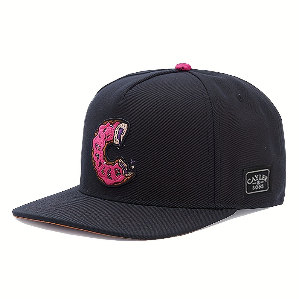 Men's Hip Hop Flat Brim Hat Baseball Cap