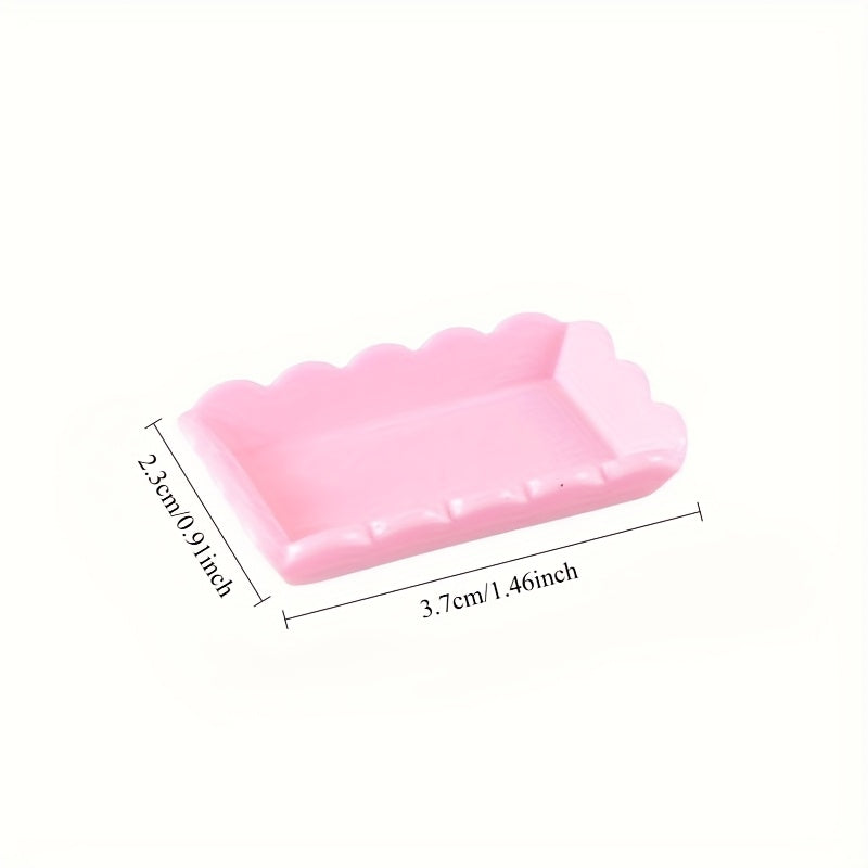 1:12 Mini Doll House Bread Tray Mini Food Toy Props