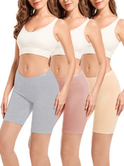3 Pack Women's Plus Size Letter Print Boy Shorts Underwear Set