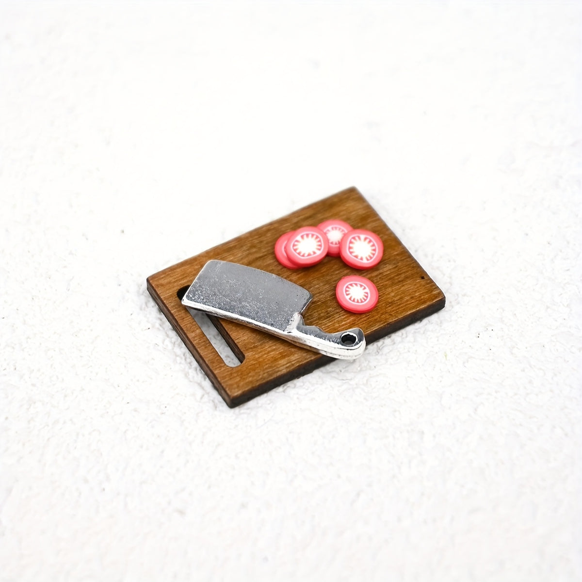 Miniature Fruit Cutting Scene Ornament for Dollhouses