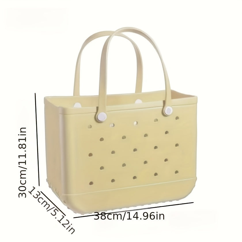 Hollowed Beach Bag Large Capacity Portable Handbag