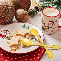 4pcs Christmas Cartoon Gingerbread Spoons