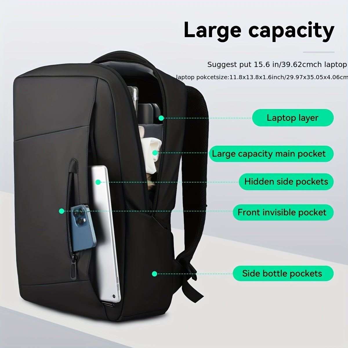 MARK RYDEN Backpack Men's Waterproof Business Travel Backpack
