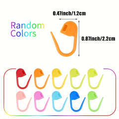 150pcs Colorful Knitting Markers Crochet Clips Locking Stitch Pla