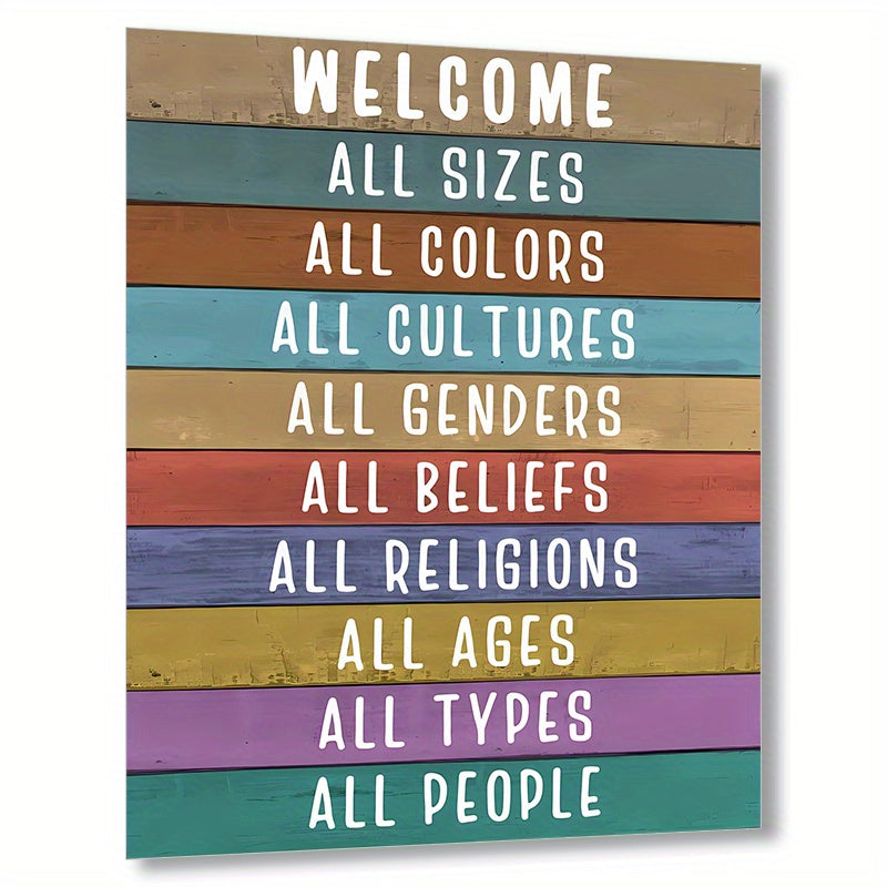 Welcome Sign Wall Decor - Classroom Rules Poster - 8X10 INCH