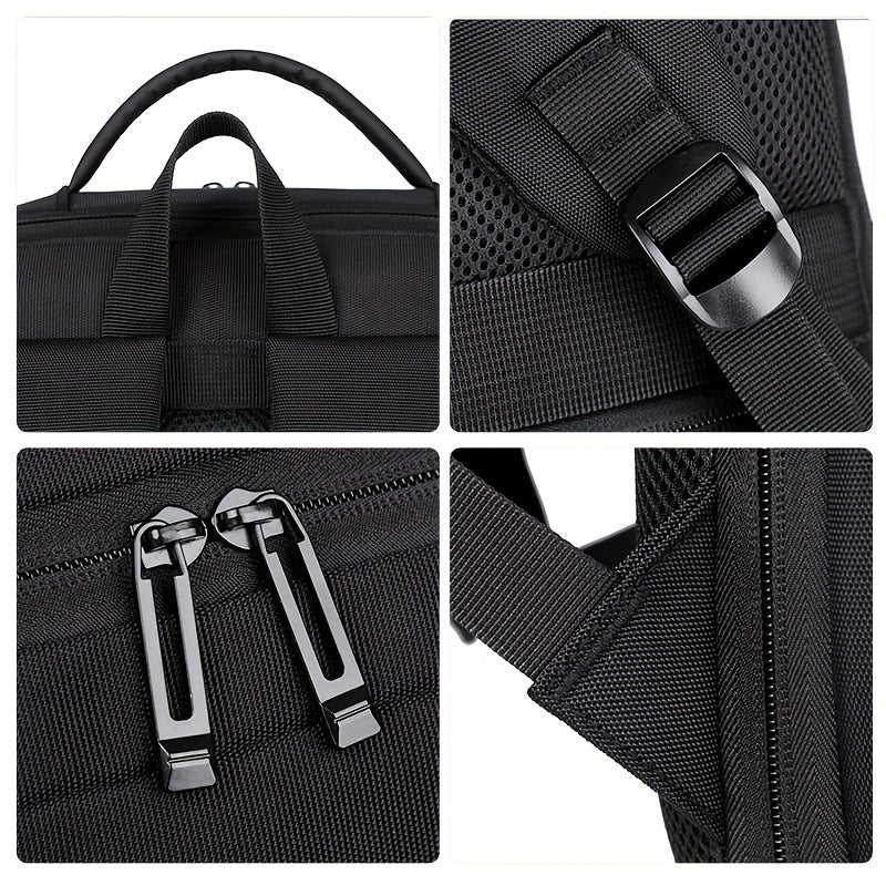 Large Capacity Nylon Travel Backpack with USB Charging Port