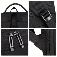Large Capacity Nylon Travel Backpack with USB Charging Port