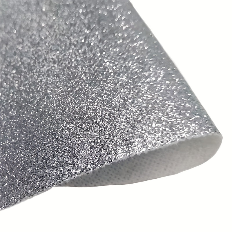 1pc Sparkly Glitter Leather Sheets Faux Fabric Canvas DIY Craft Projects