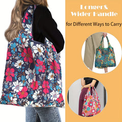 Reusable Grocery Bags Shoulder Bag Lightweight Shopper Foldable Bag