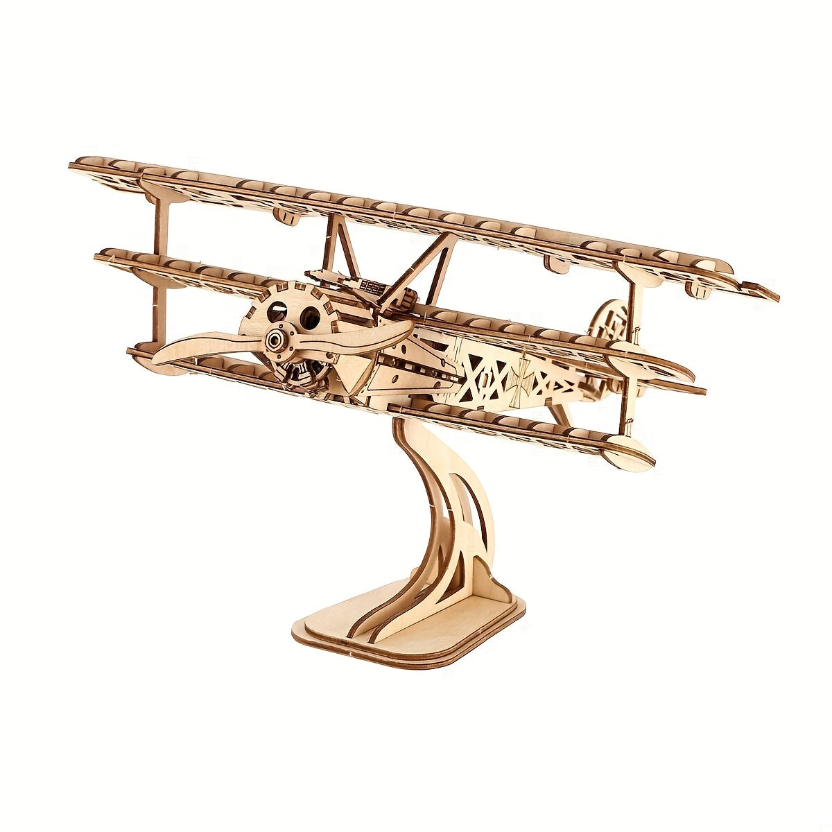DIY 3D Puzzle Airplane Educational Toy Wooden Ornament Gift