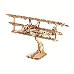 DIY 3D Puzzle Airplane Educational Toy Wooden Ornament Gift