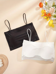2pcs Seamless Wireless Bras Stretch Intimates Bra Women's Lingerie