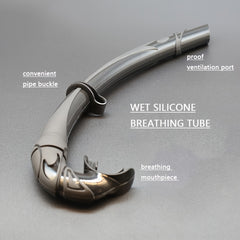 Foldable Diving Snorkel Comfortable Breathing Tube