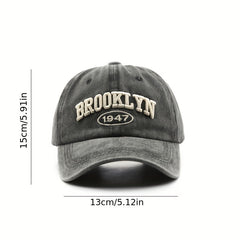 Brooklyn Embroidered Baseball Cap - Unisex