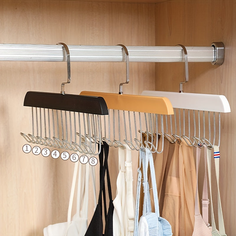 8-Hook Hanger Rotating Retro Hanging Vest Organizer