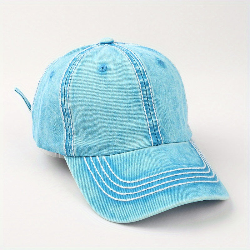 Cotton Baseball Cap Outdoor Sun Shade Soft Top Hat