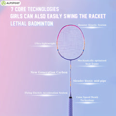 ALP GJ 10U 50g Light 22 32Lbs 100 Full Carbon Fiber Badminton Racket