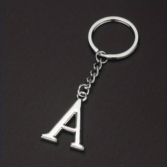 DIY A Letters Key Chain Charm 26 Letters Keychain Men Couple Gift