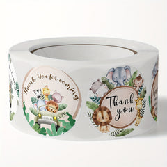 500pcs Children's Cartoon Stickers Holiday Decoration Thank You Adhesive Label