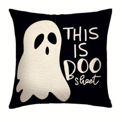 Halloween Cotton Linen Square Throw Pillow Case Decorative Cushion Cover