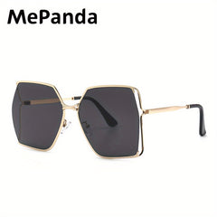 MePanda Unisex Large Metal Frame Sunglasses