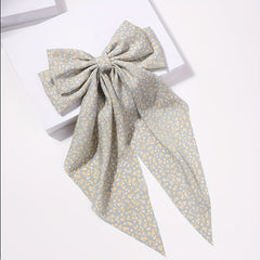 Floral French Barrette Hair Clip Long Tail Non Slip Decoration