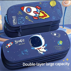 Large Capacity Stationery Box Pencil Case Double Layer Boy Handsome Good Looking
