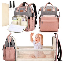 Large Capacity Foldable Mommy Bag Bed Waterproof Diaper Bag