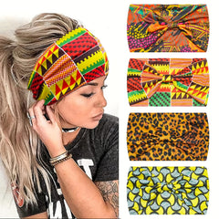 Boho Leopard Pattern Headband for Women Girls