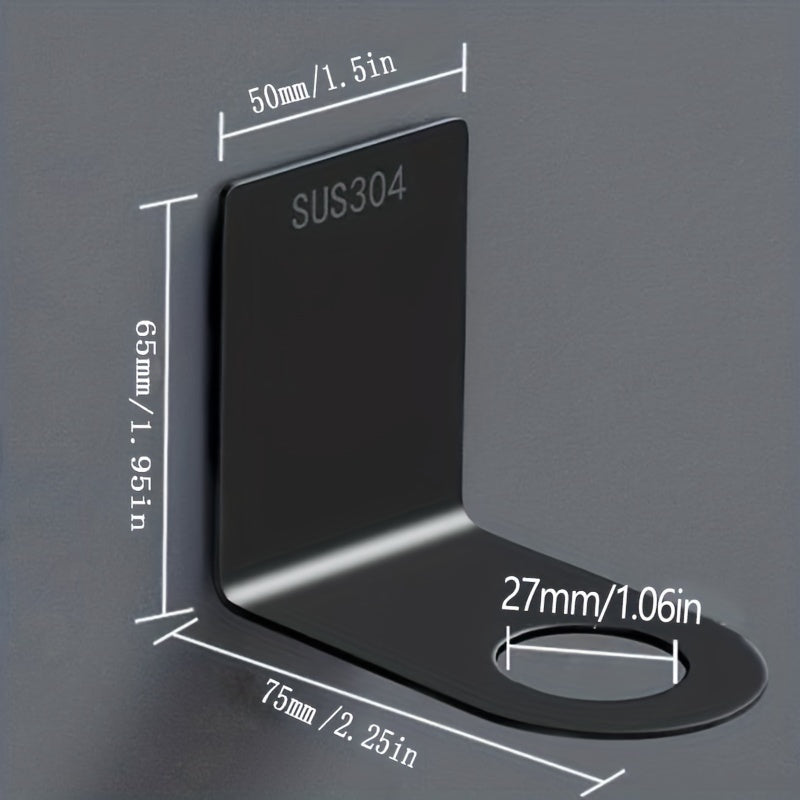 Stainless Steel Shampoo Bottle Hanger Wall-mounted Holder