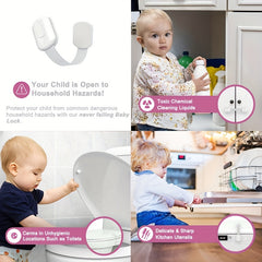 Baby Locks Adhesive Straps Child Safety Cabinet Proofing