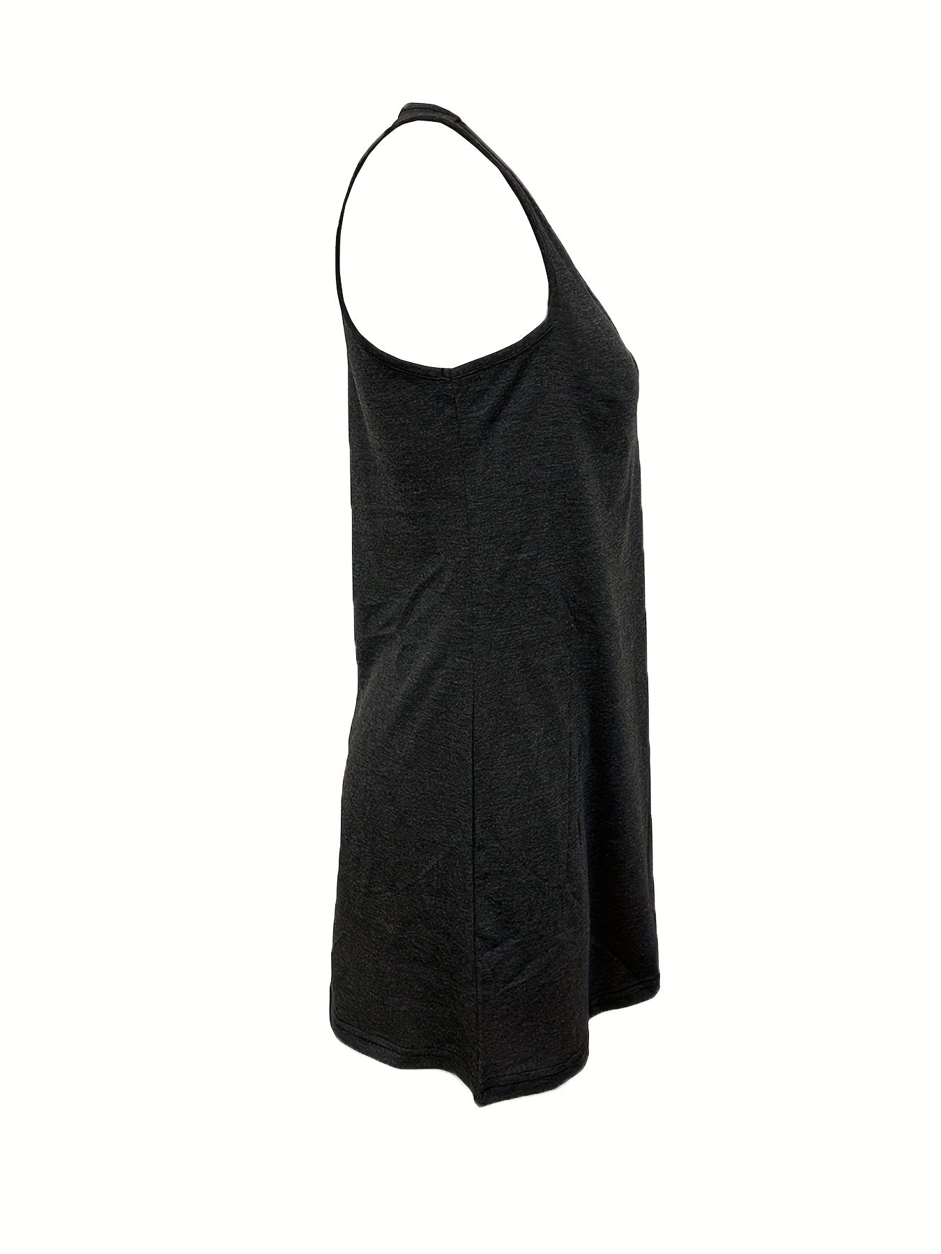 Sunset Print Tank Dress Sleeveless Casual Dress