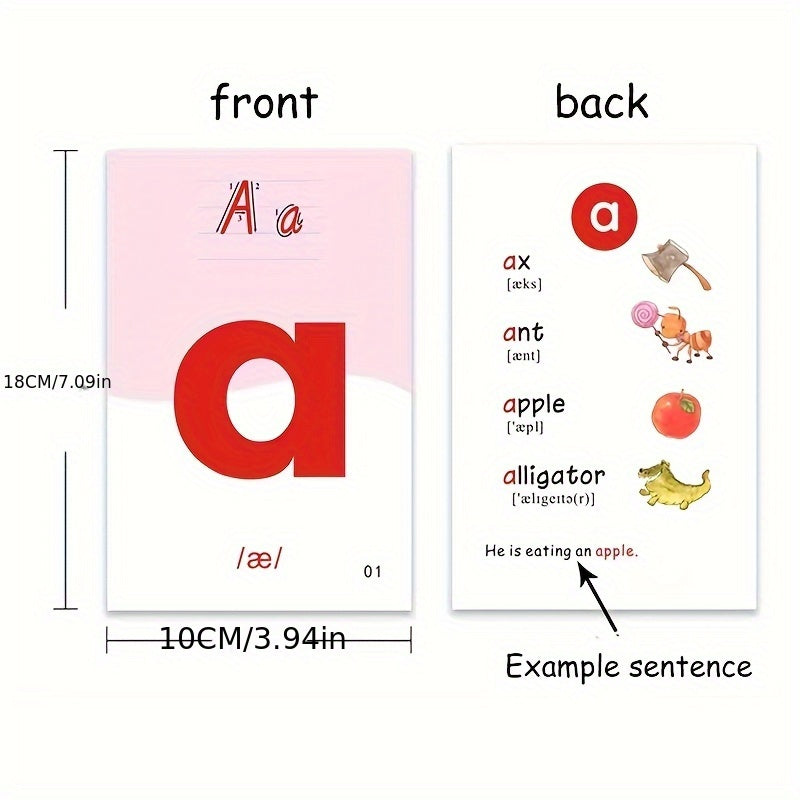English CVC Flip Card Phonics Word Card Set - 93 Cards