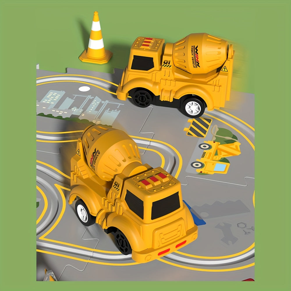 Children's Engineering Rail Cars Puzzle