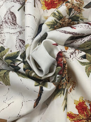 Leaf Print Button Up Blouse