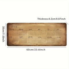 2023 Desk Pad Calendar Gaming Mouse Pad Non Slip Computer Mat