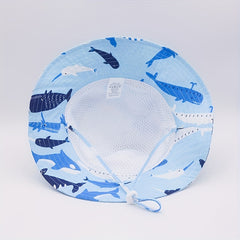 Whale Fisherman Hat Sun Protection Bucket Hat for Outdoor Traveling Beach Party