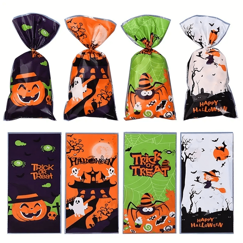 50pcs Halloween Candy Bag Creative Tote Bag Children's Gift Bag