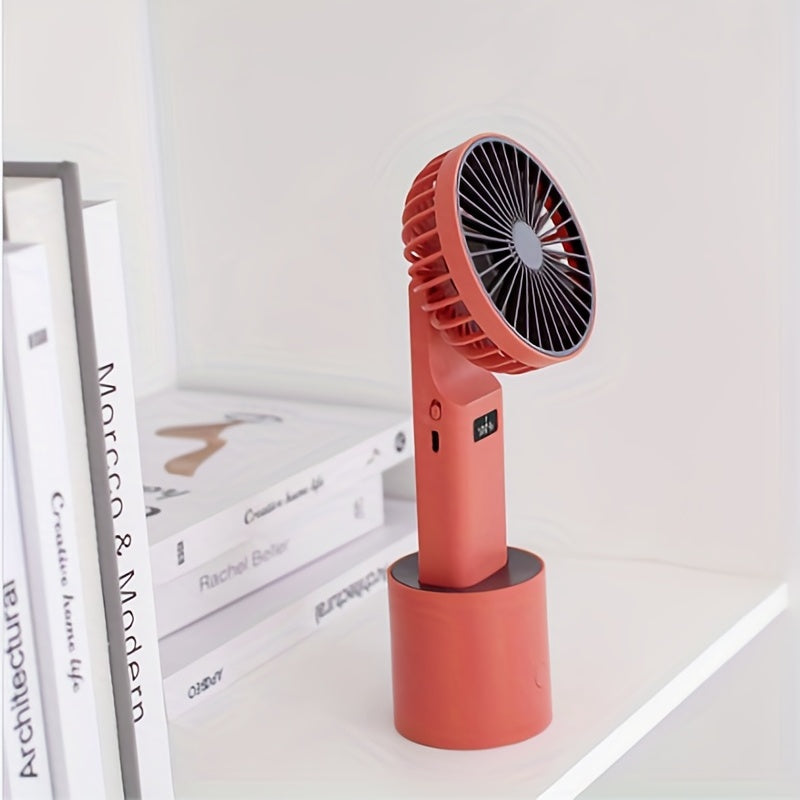 Handheld Desktop Dual purpose Shaking Head Small Fan
