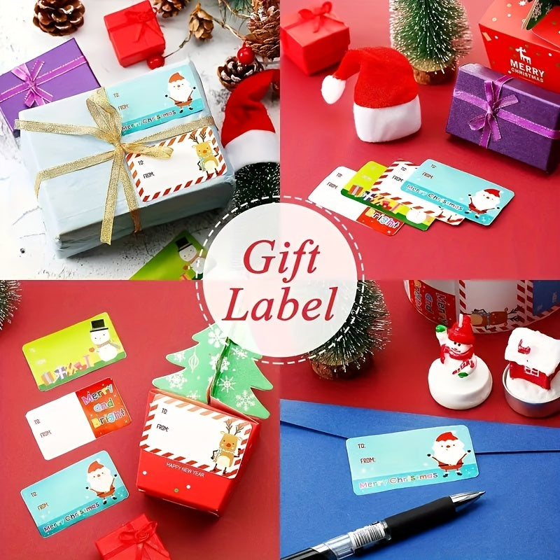 500pcs Christmas Santa Claus Stickers Self adhesive Labels