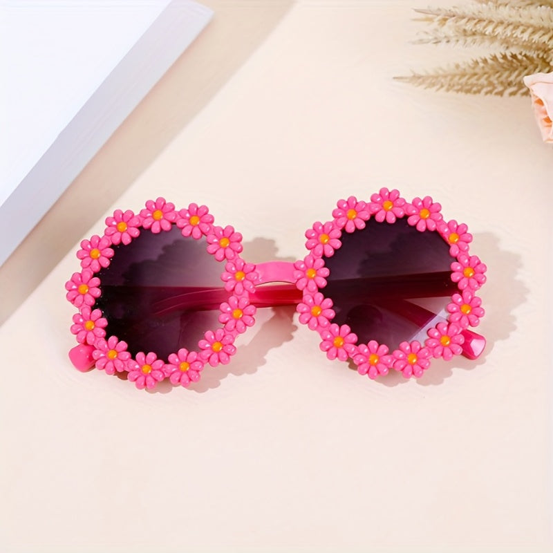 Daisy Flower Decor Sunglasses For Kids UV400