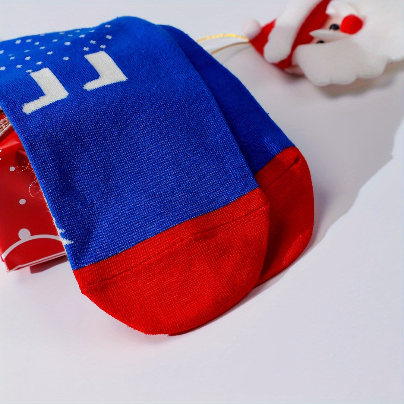 Snowman Print Mid Tube Socks Women's Stockings