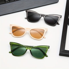 Y2K Cat Eye Sunglasses UV400 Sun Shades for Summer Beach Party