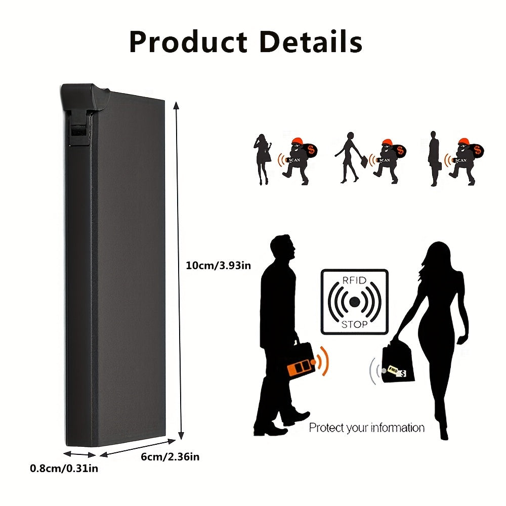 Men's RFID Credit Card Holder Wallet Mini Aluminum Storage Bag