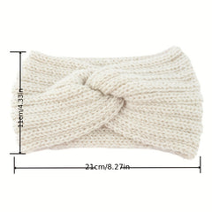 Chunky Headband Winter Knit Headwrap Women Turban Ears Warmer Headband
